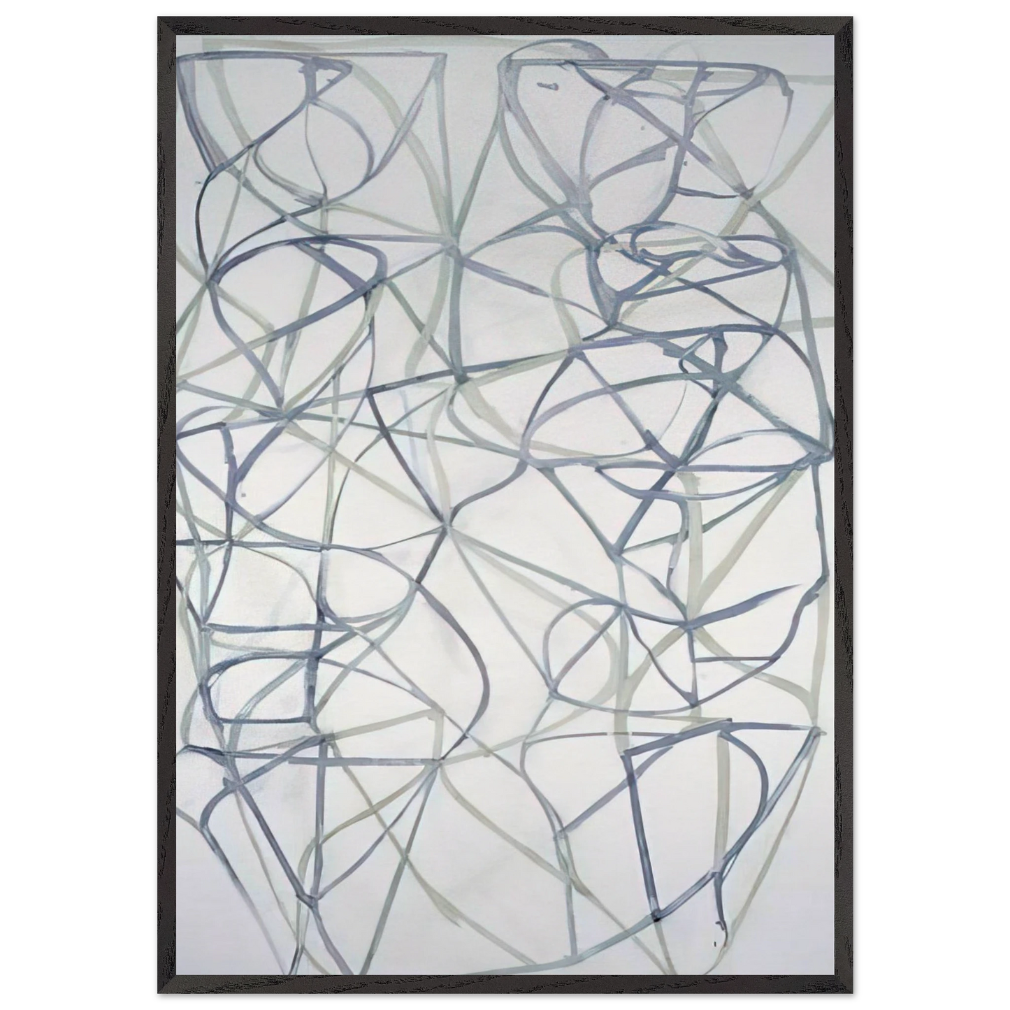 Couplet III - 1989 - Brice Marden 70x100 cm / 28x40 inches Framed Art Print – Black Wooden Frame