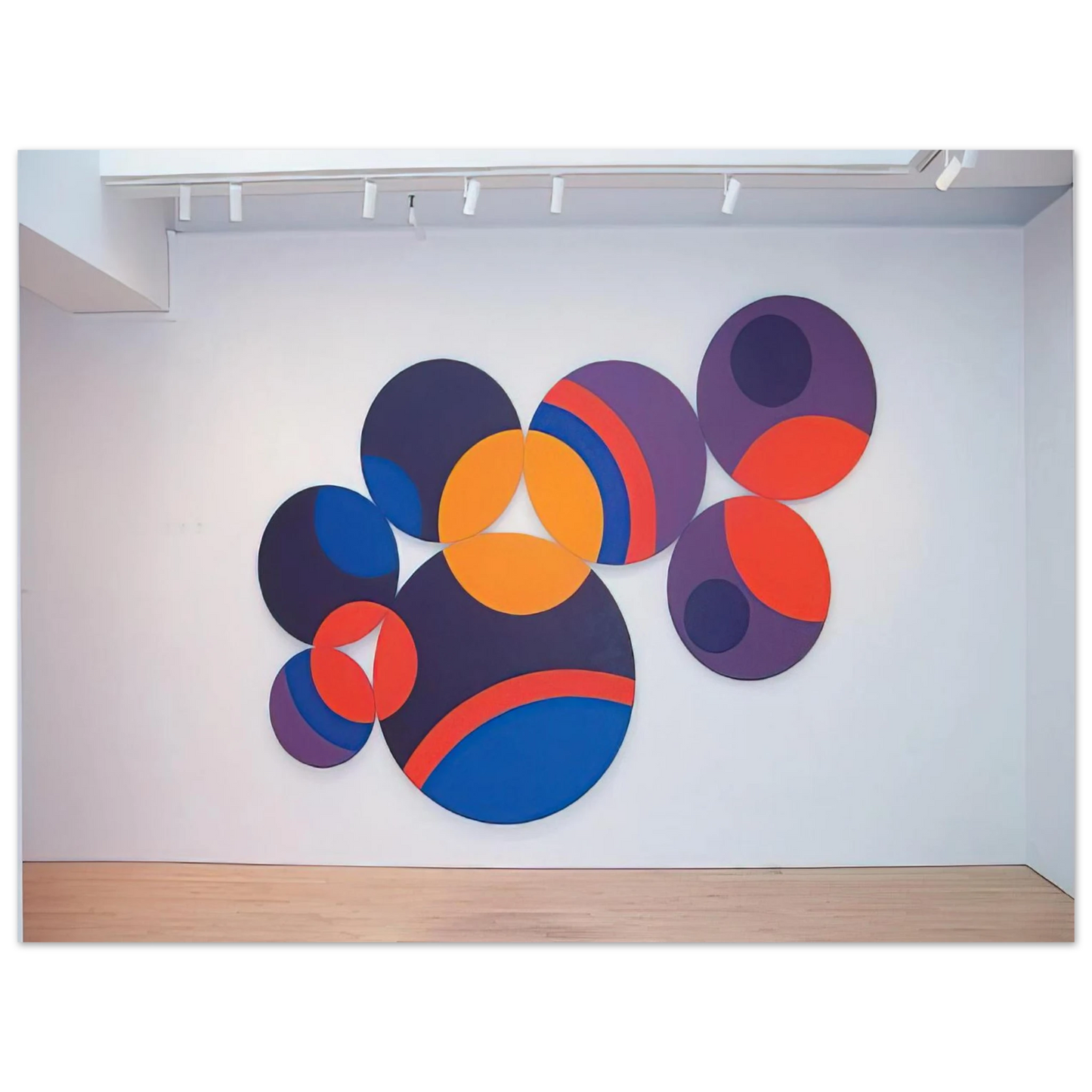 Leon Polk Smith - Constellation Twelve Circles - 1969  75x100 cm / 30x40inches Fine Art Poster