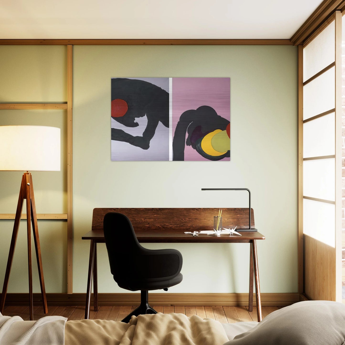 597 - Luis Feito Brushed Aluminum Print - 70x100 cm / 28x40 inches | Luis Feito Aluminum Print | Luis Feito Prints