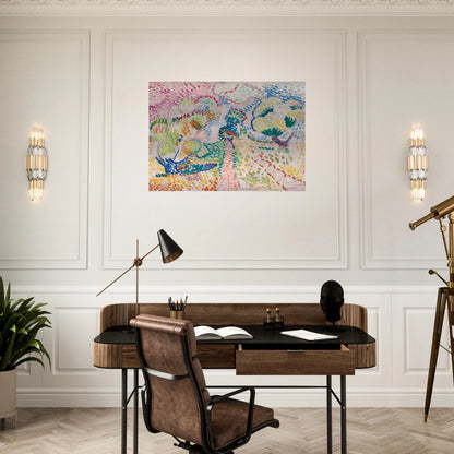 MADAME MATISSE IN THE OLIVE GROVE 1905 - Henri Matisse Brushed Aluminum Print - 70x100 cm / 28x40 inches | Henri Matisse Aluminum Print | Henri Matisse Prints