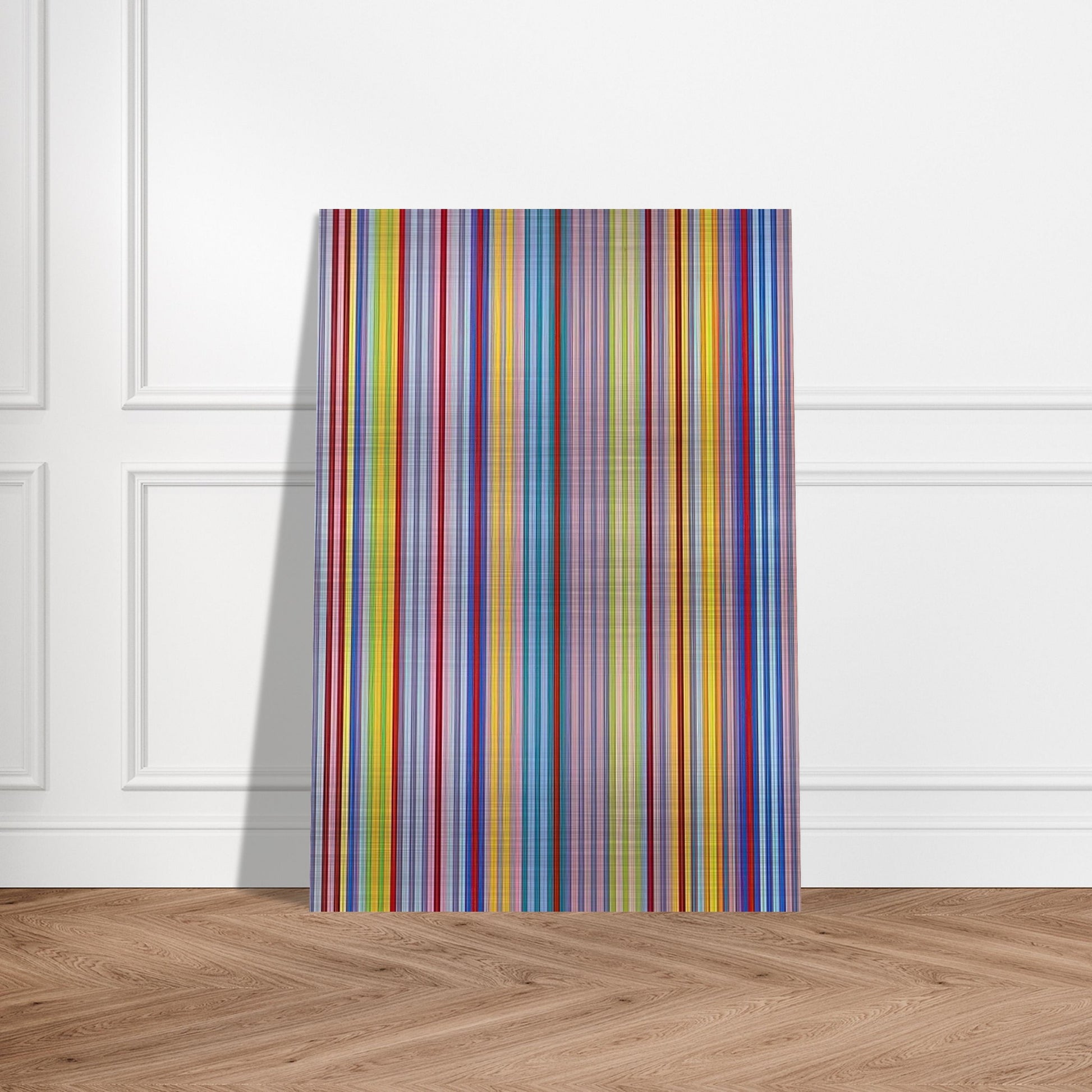 Battle for Grownups - 1970 - Gene Davis Brushed Aluminum Print - 70x100 cm / 28x40 inches | Gene Davis Aluminum Print | Gene Davis Prints