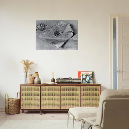 CARNATION AND CLOTH OF GOLD - Salvador Dali Brushed Aluminum Print - 70x100 cm / 28x40 inches | Salvador Dali Aluminum Print | Salvador Dali Prints