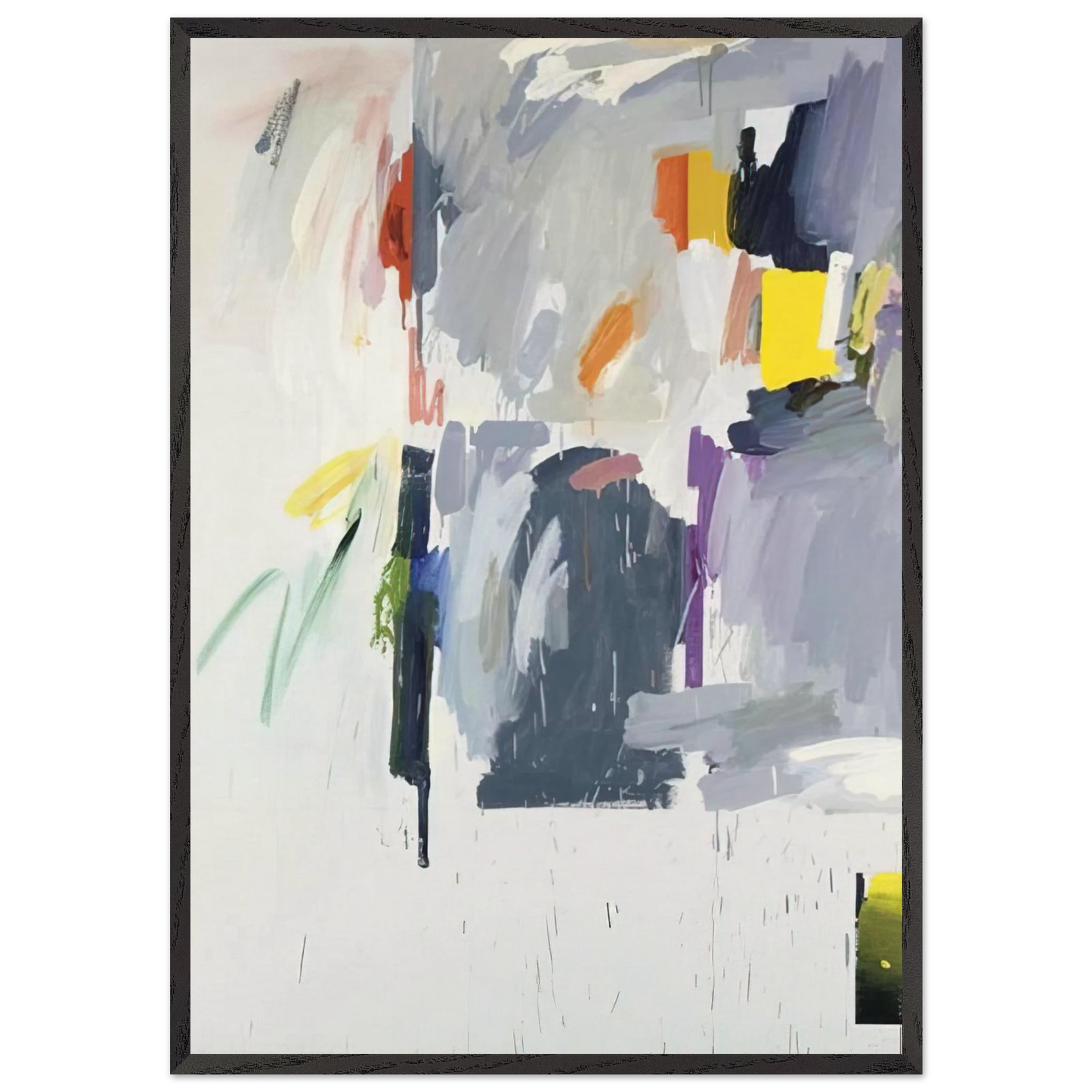 Chock Full O Nuts - 1975 - Mark Lancaster 70x100 cm / 28x40 inches Framed Art Print – Black Wooden Frame