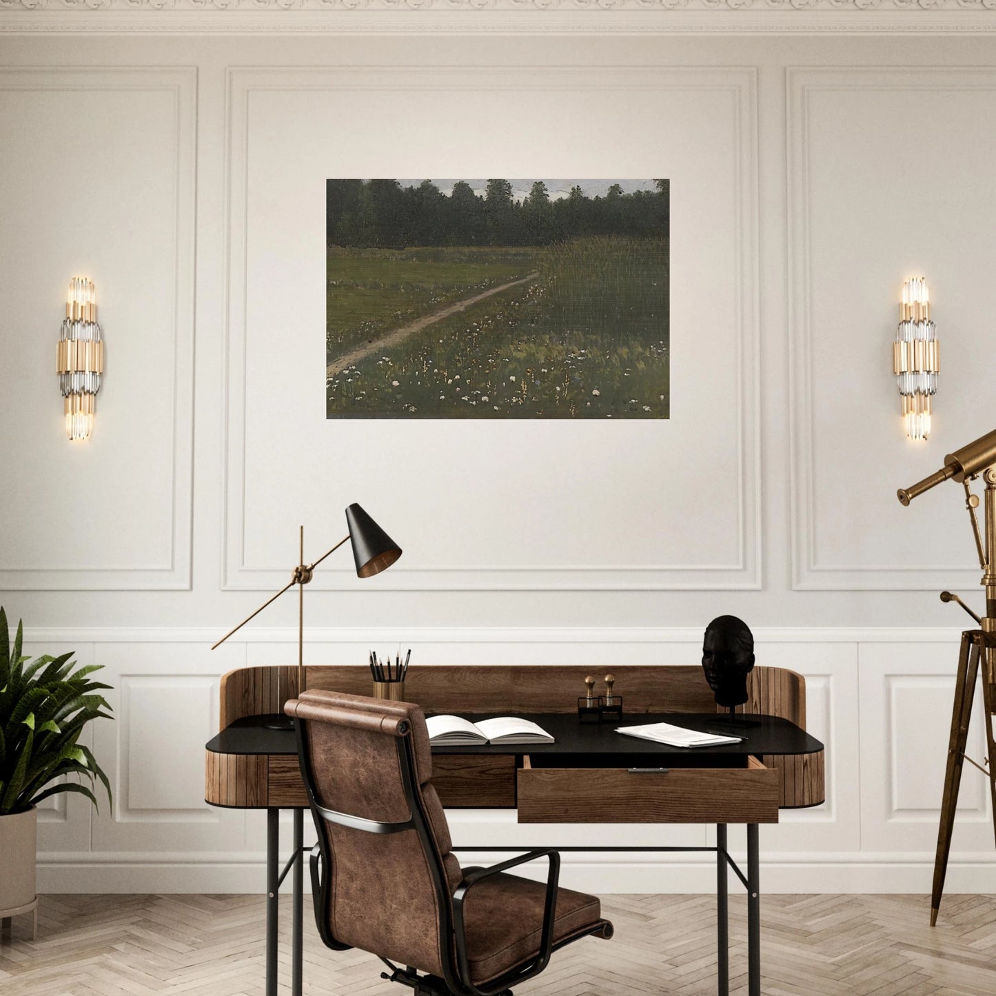 Forest Glade - Arkhyp Kuindzhi Brushed Aluminum Print - 70x100 cm / 28x40 inches | Arkhyp Kuindzhi Aluminum Print | Arkhyp Kuindzhi Prints