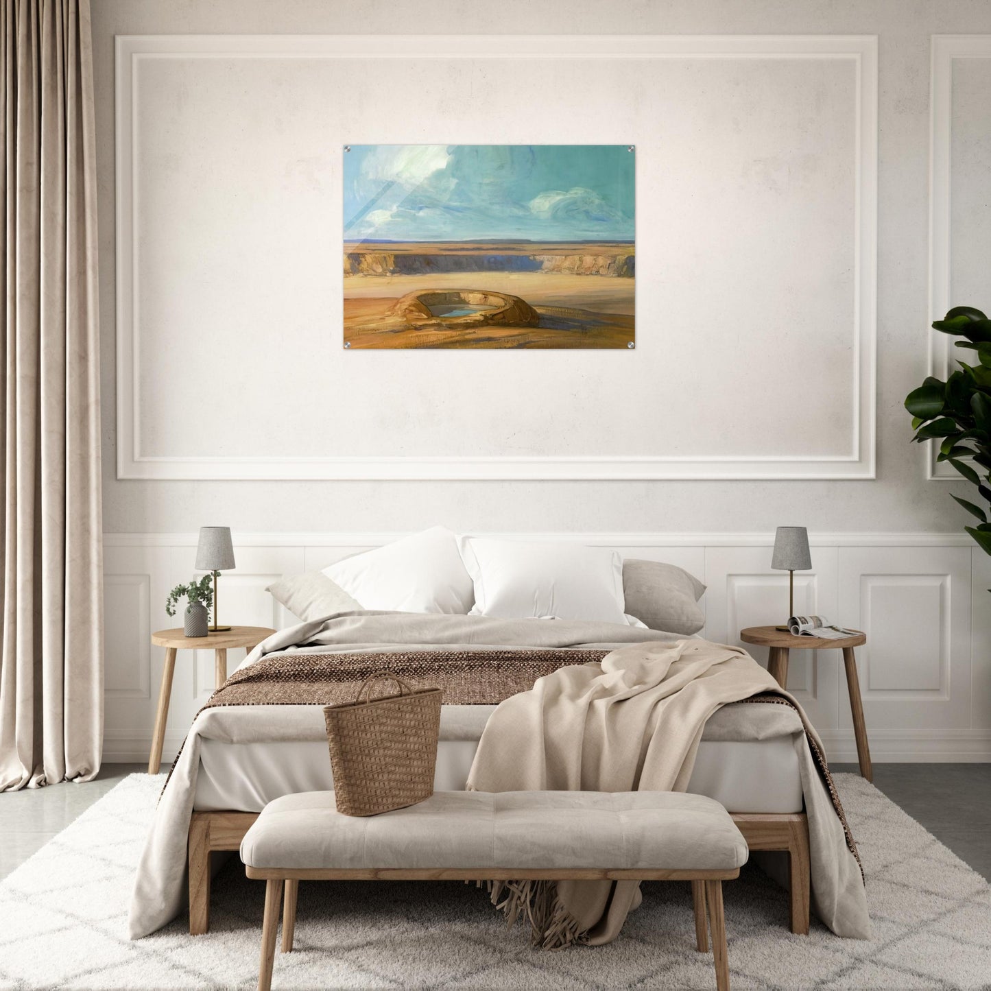 The Waterhole - Tonalism - Xavier Martinez Acrylic Print - 70x100 cm / 28x40″ inches