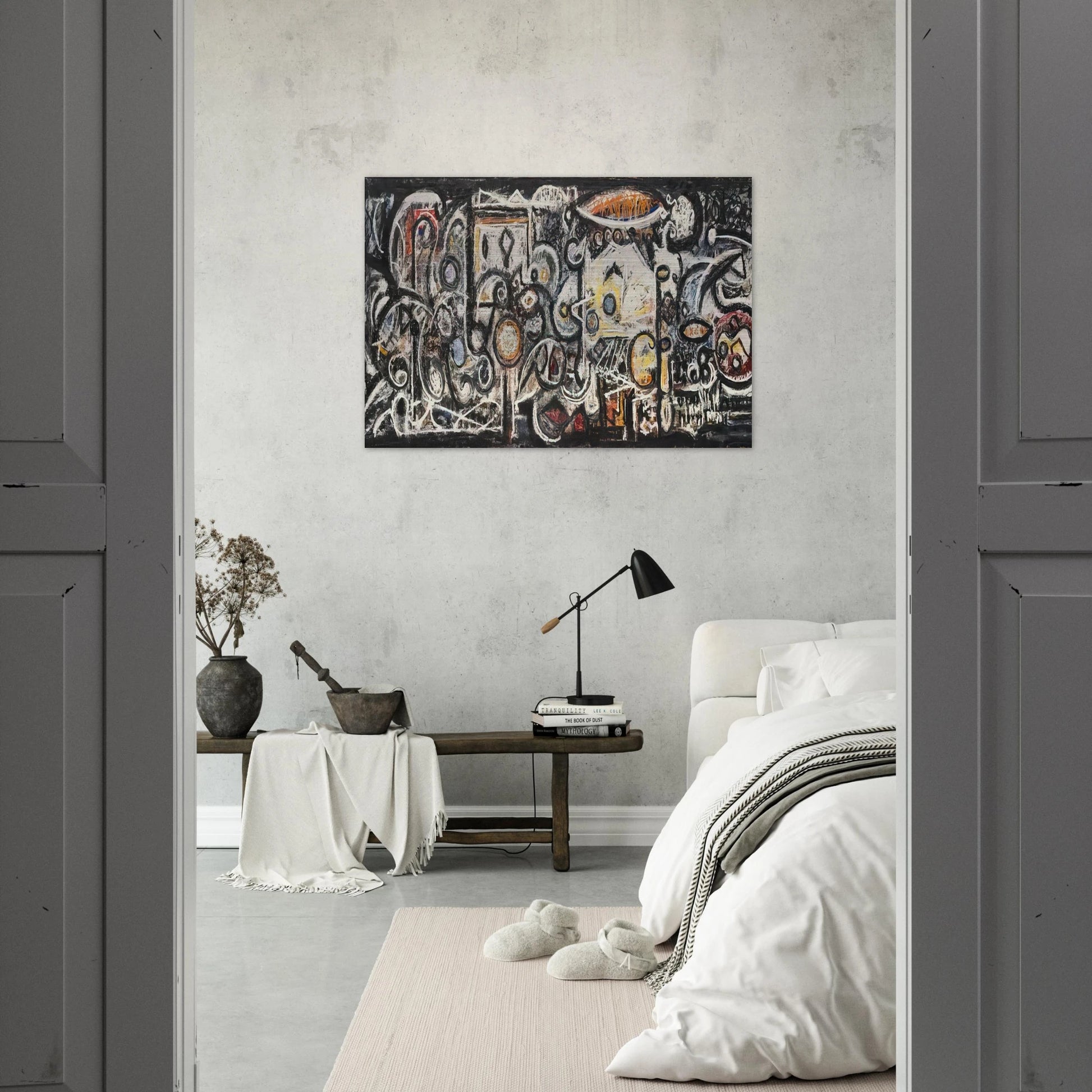 Fugue Number 2 - 1943 - Richard Pousette-Dart Brushed Aluminum Print - 70x100 cm / 28x40 inches | Richard Pousette-Dart Aluminum Print | Richard Pousette-Dart Prints