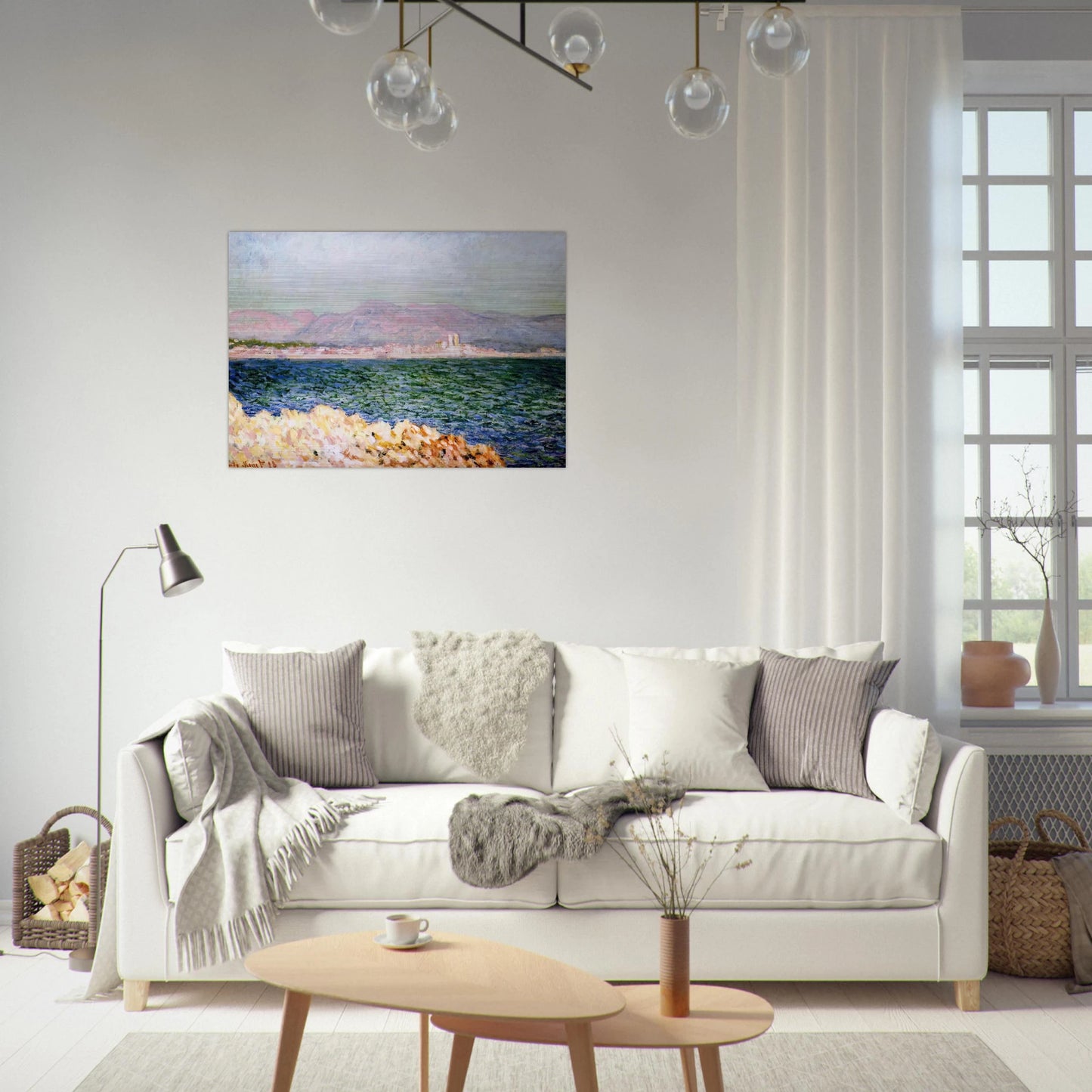 The Gulf of Antibes - claude monet Brushed Aluminum Print - 70x100 cm / 28x40 inches | claude monet Aluminum Print | claude monet Prints