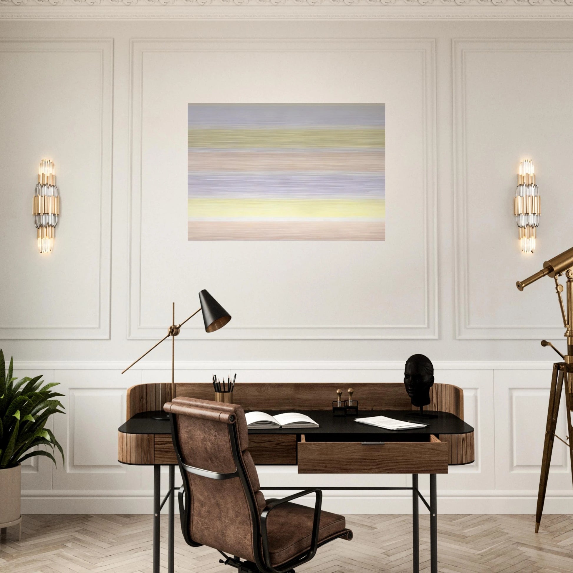 Untitled #6 - Agnes Martin Brushed Aluminum Print - 70x100 cm / 28x40 inches | Agnes Martin Aluminum Print | Agnes Martin Prints