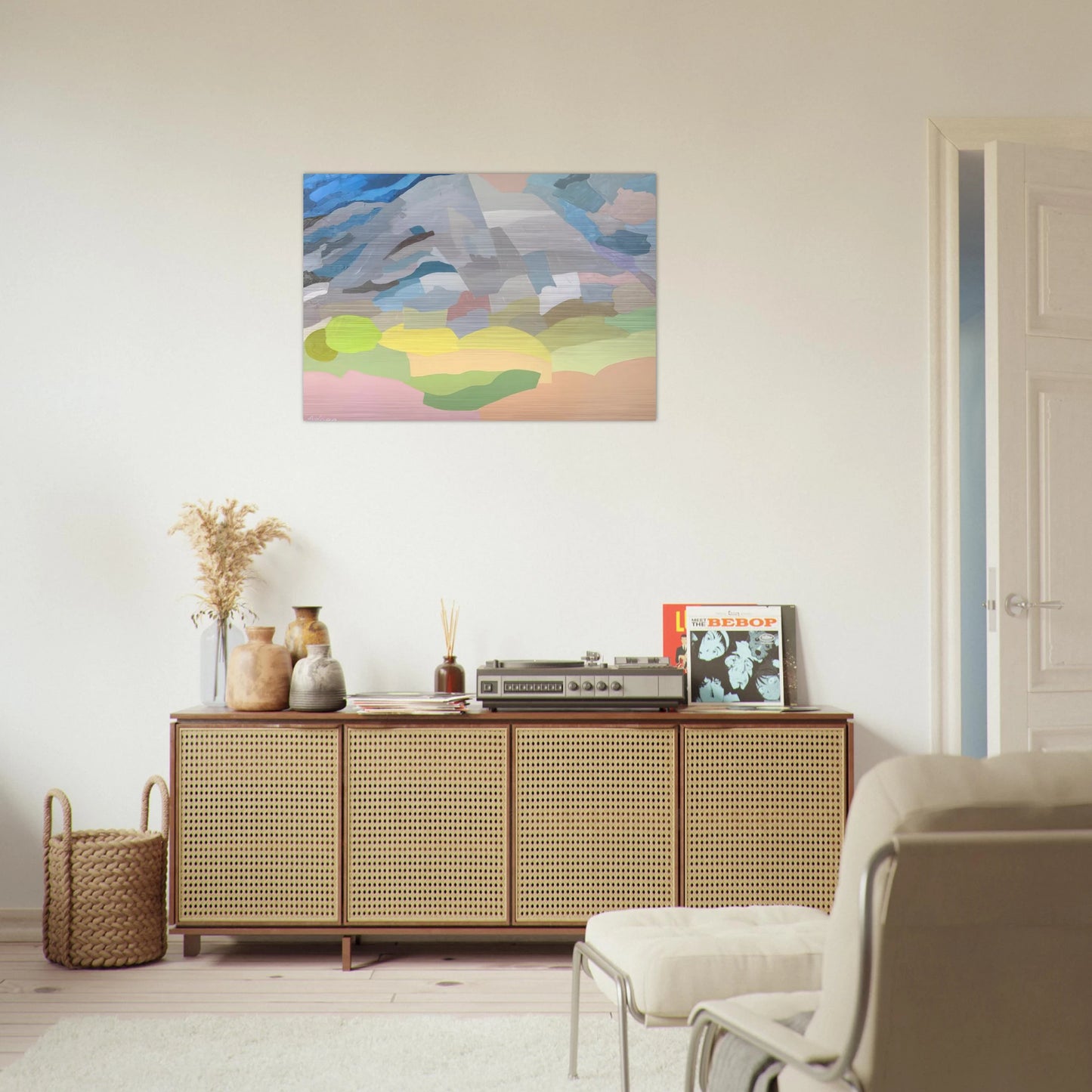 Mount Tamalpais - 1985 - Etel Adnan Brushed Aluminum Print - 70x100 cm / 28x40 inches | Etel Adnan Aluminum Print | Etel Adnan Prints