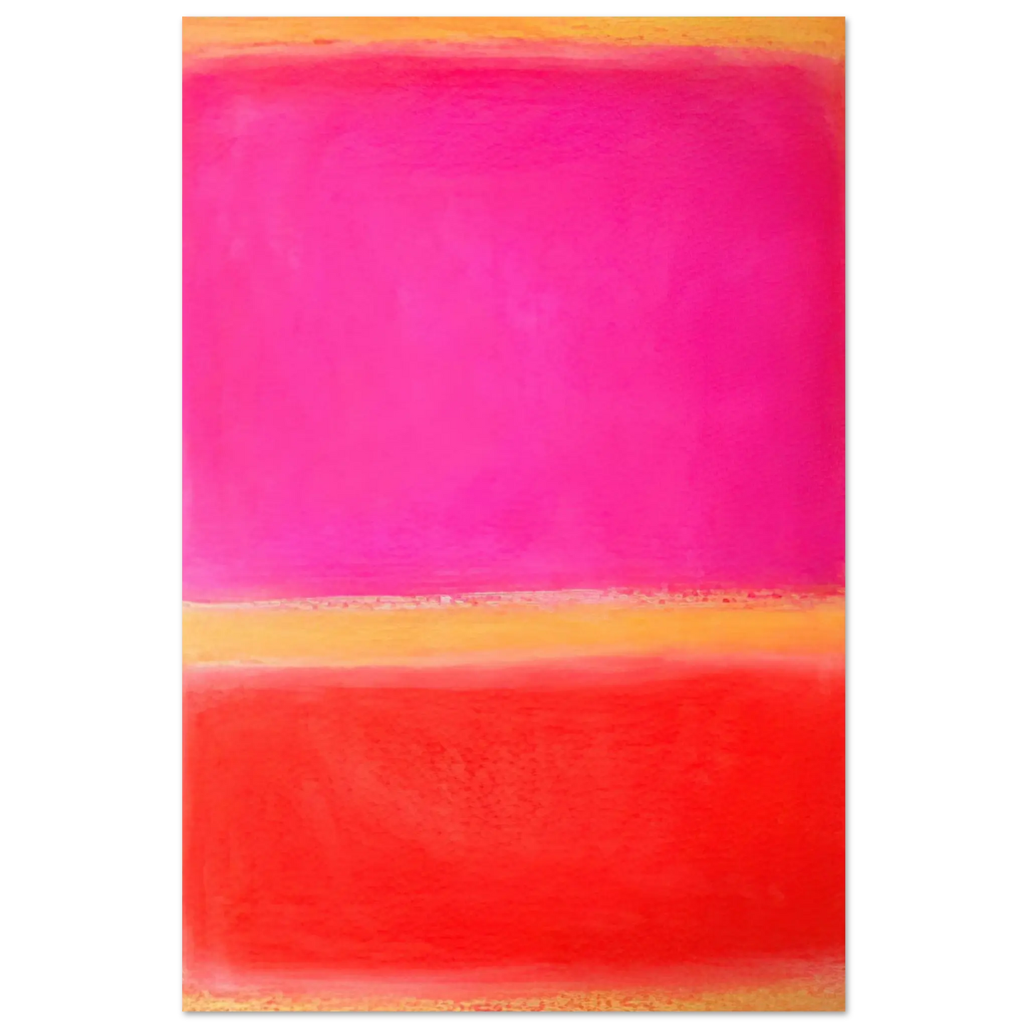 Helen Frankenthaler - Untitled - Color Field Painting Wall art - 13x18 cm / 5x7 inches - Premium Wooden Framed Poster With Fine Art Paper - Black frame