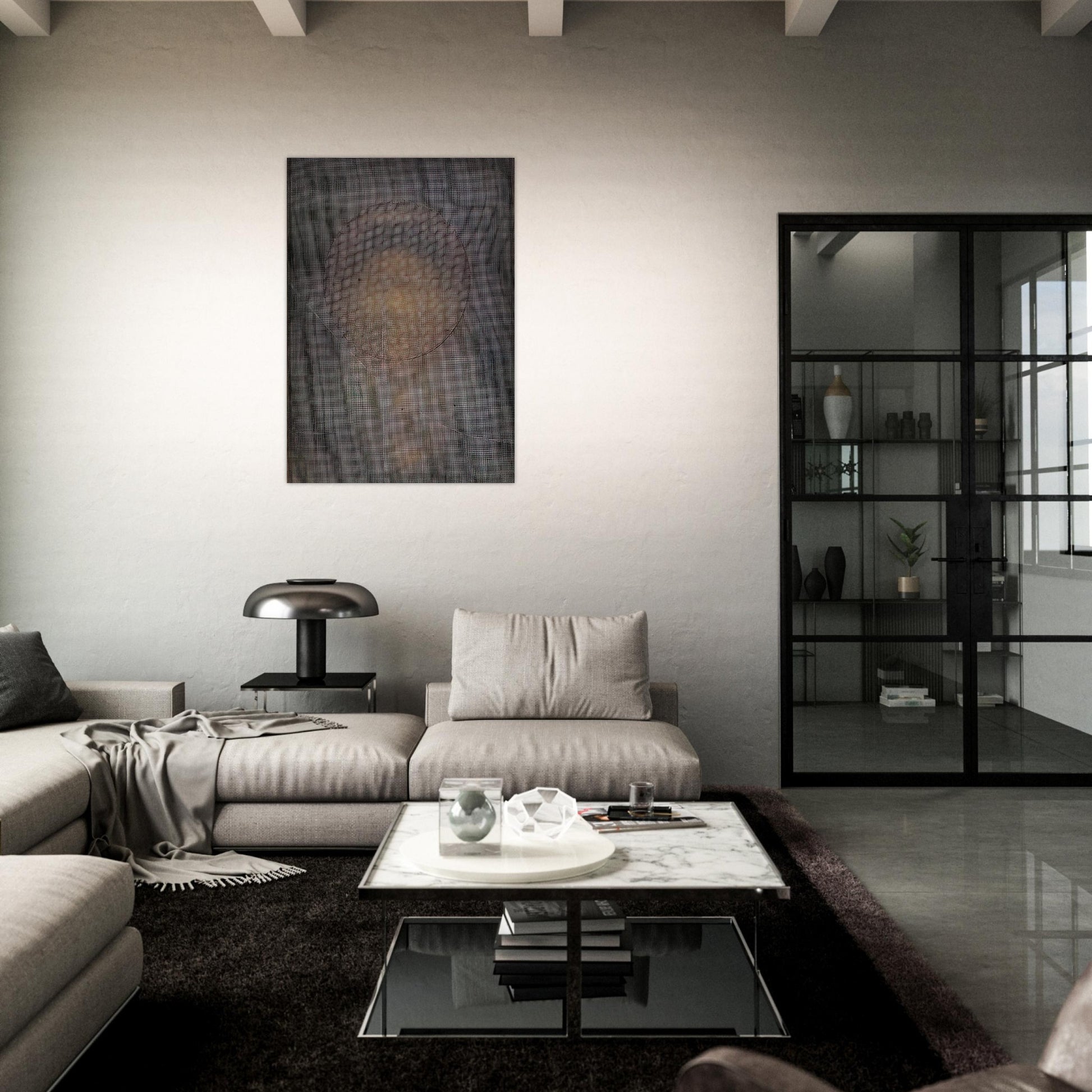 Espejo de sacrista - Art Informel - Manuel Rivera Brushed Aluminum Print - 70x100 cm / 28x40 inches | Manuel Rivera Aluminum Print | Manuel Rivera Prints