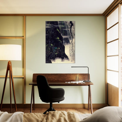 Gray Dawn - Eyvind Earle Brushed Aluminum Print - 70x100 cm / 28x40 inches | Eyvind Earle Aluminum Print | Eyvind Earle Prints