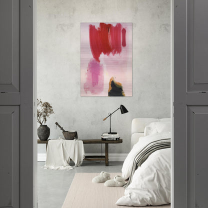 Delirious Pink - Hans Hofmann Brushed Aluminum Print - 70x100 cm / 28x40 inches | Hans Hofmann Aluminum Print | Hans Hofmann Prints