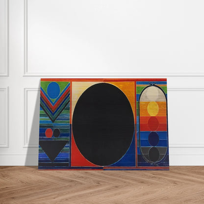 Composition Geometrique - 2007 - S. H. Raza Brushed Aluminum Print - 70x100 cm / 28x40 inches | S. H. Raza Aluminum Print | S. H. Raza Prints