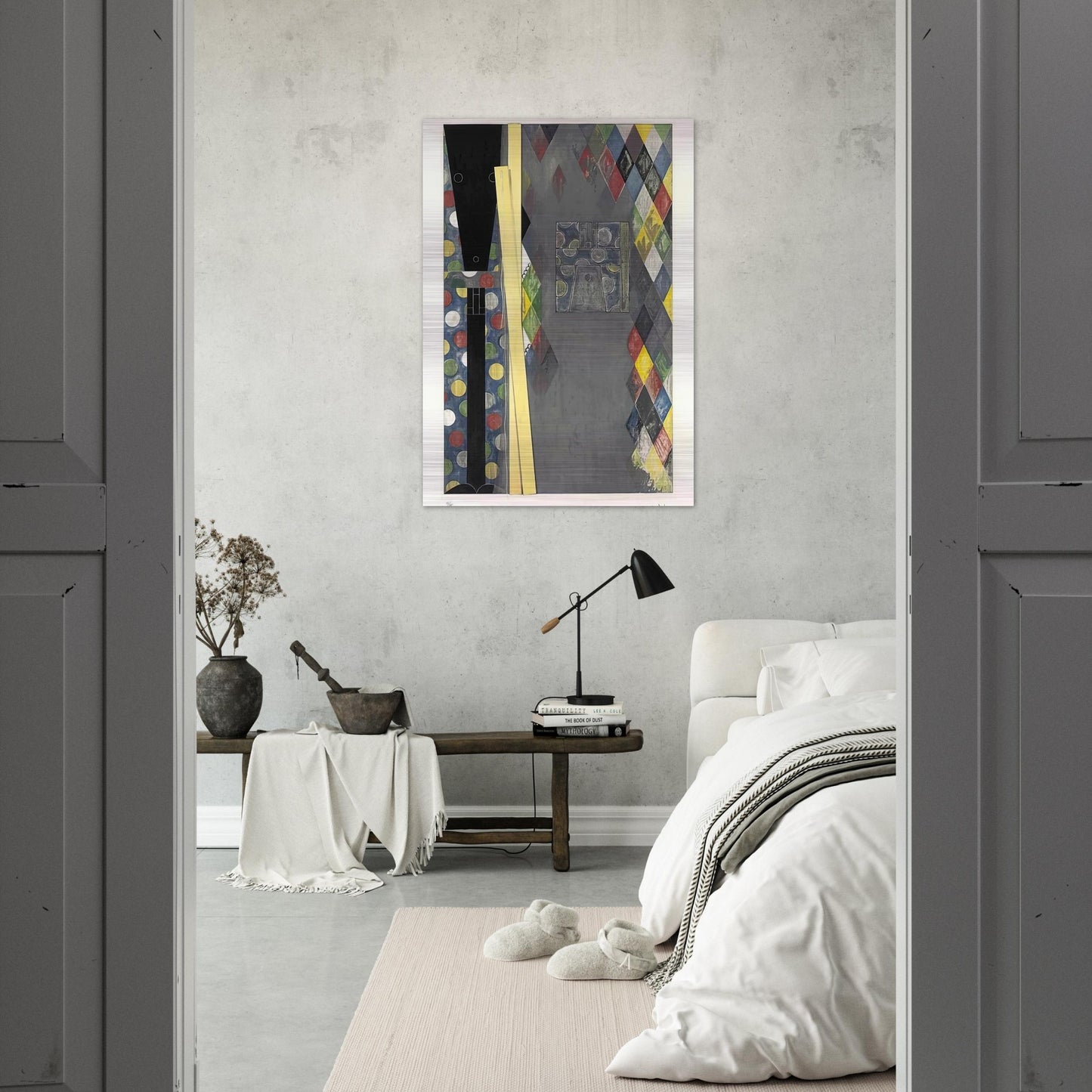 BUSHBABY 2004 - Jasper Johns Brushed Aluminum Print - 70x100 cm / 28x40 inches | Jasper Johns Aluminum Print | Jasper Johns Prints