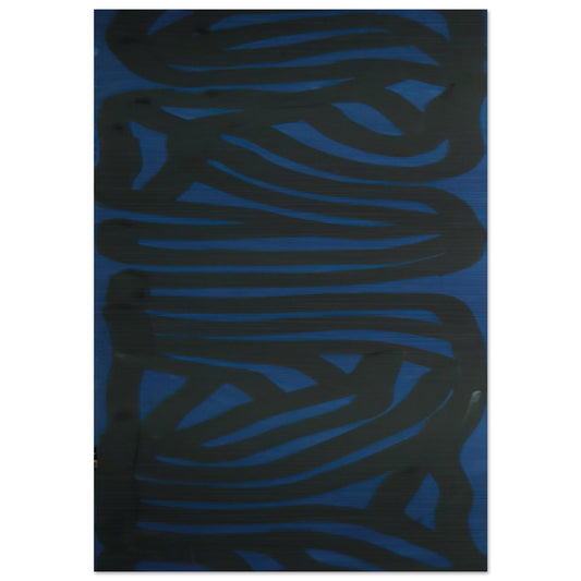 Blue Vertical - Sol LeWitt Brushed Aluminum Print - 70x100 cm / 28x40 inches | Sol LeWitt Aluminum Print | Sol LeWitt Prints