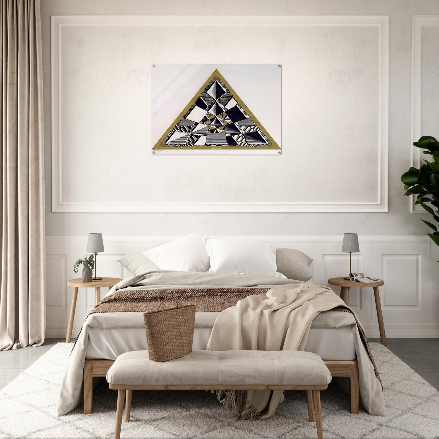 THREE INTERSECTING PLANES COLOUR - MC Escher Acrylic Print - 70x100 cm / 28x40″ inches | MC Escher Wall Art | MC Escher Prints