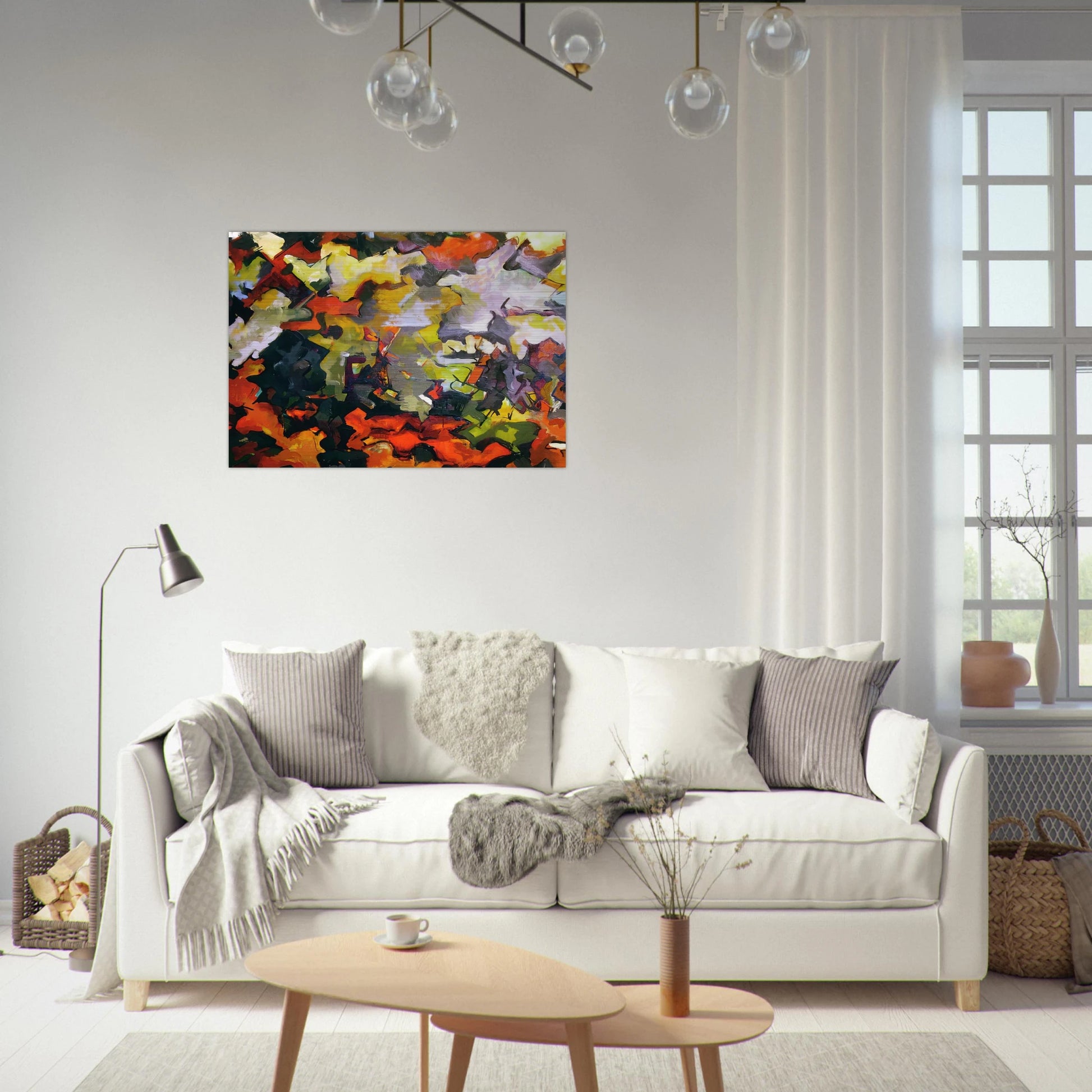 ABSTRACT LANDSCAPE 1950 - Audrey Flack Brushed Aluminum Print - 70x100 cm / 28x40 inches | Audrey Flack Aluminum Print | Audrey Flack Prints