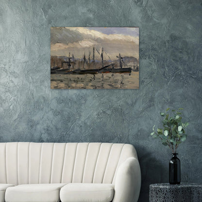 PORT DE CHERBOURG - Henri Matisse Brushed Aluminum Print - 70x100 cm / 28x40 inches | Henri Matisse Aluminum Print | Henri Matisse Prints