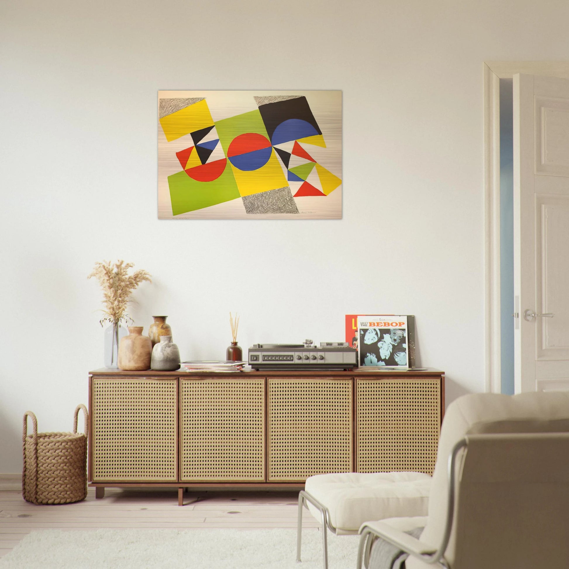 RHYTHM COLOUR 1 - Sonia Delaunay Brushed Aluminum Print - 70x100 cm / 28x40 inches | Sonia Delaunay Aluminum Print | Sonia Delaunay Prints