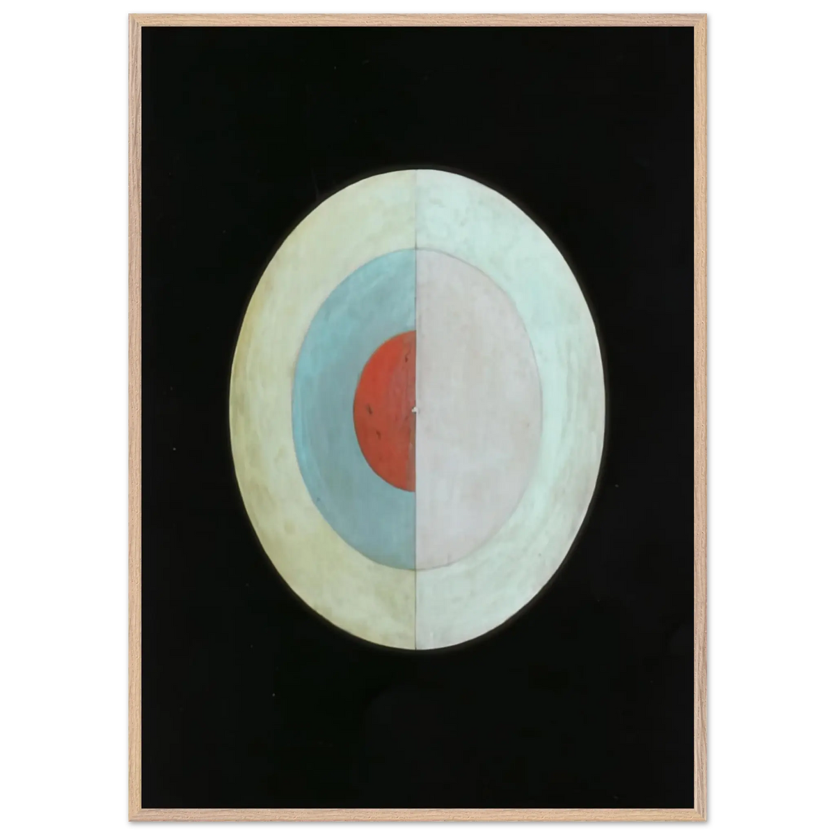 Hilma af Klint - THE SWAN NO 16 1915 Wall art - 45x60 cm / 18x24 Inches - Premium Wooden Framed Poster With Fine Art Paper - Wood frame