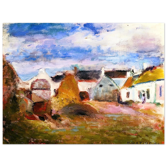 Henri Matisse - FARMYARD IN BRITTANY 1897  75x100 cm / 30x40inches Fine Art Poster