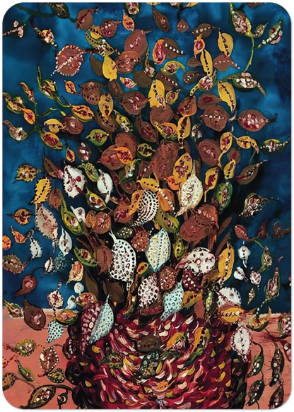 Le Bouquet de Feuilles - Naïve Art Primitivism By Seraphine Louis Pack of 10 Post Cards | Seraphine Louis Post Cards | A6 (10.5 x 14.8 cm) - 4.1 x 5.8 inches