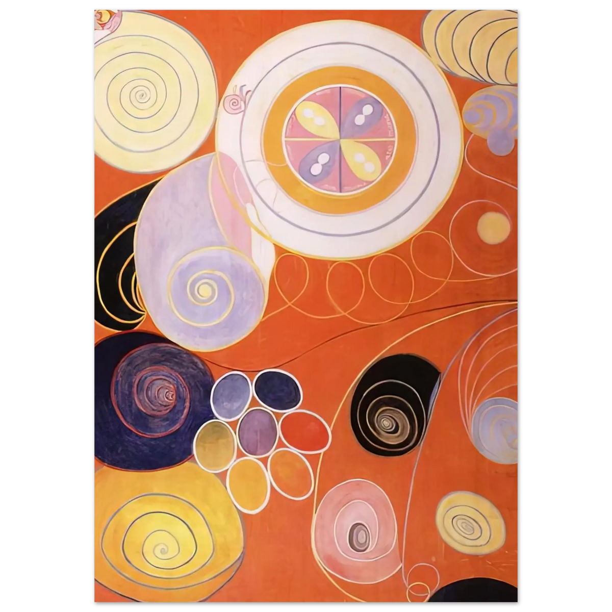 Hilma af Klint - THEY TENS MAINSTAY IV 1907 Wall art - 60x80 cm / 24x32 inches - Fine Art Poster - -