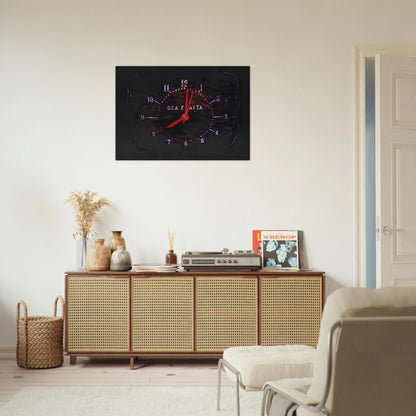 The Exact Time - 1973 - Mario Schifano Brushed Aluminum Print - 70x100 cm / 28x40 inches | Mario Schifano Aluminum Print | Mario Schifano Prints