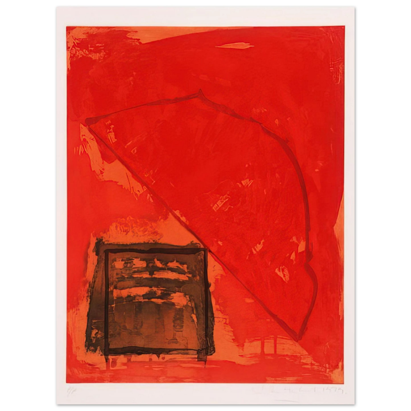 John Hoyland - Trace - 1979  75x100 cm / 30x40inches Fine Art Poster