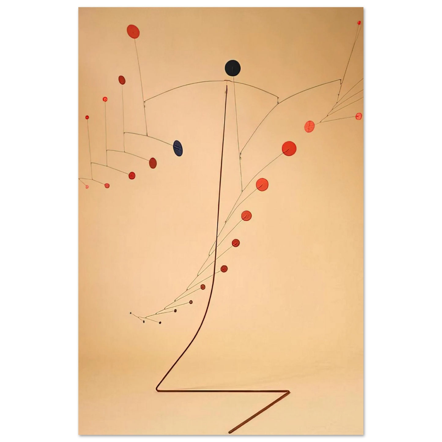 Alexander Calder - RED CASCADE 1954 Fine Art Poster