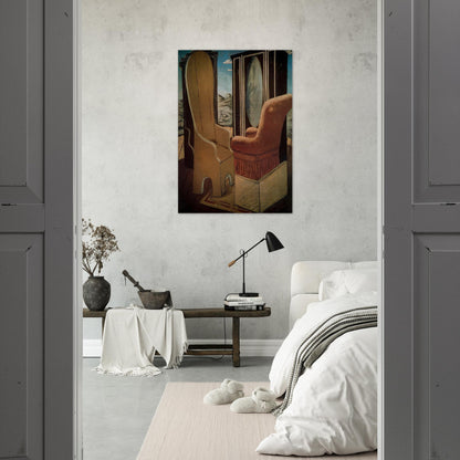 FURNITURE IN THE VALLEY - Giorgio de Chirico Brushed Aluminum Print - 70x100 cm / 28x40 inches | Giorgio de Chirico Aluminum Print | Giorgio de Chirico Prints