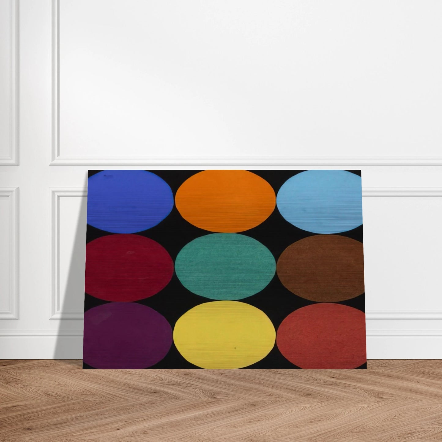 Nine Colors - Ellsworth Kelly Brushed Aluminum Print - 70x100 cm / 28x40 inches | Ellsworth Kelly Aluminum Print | Ellsworth Kelly Prints