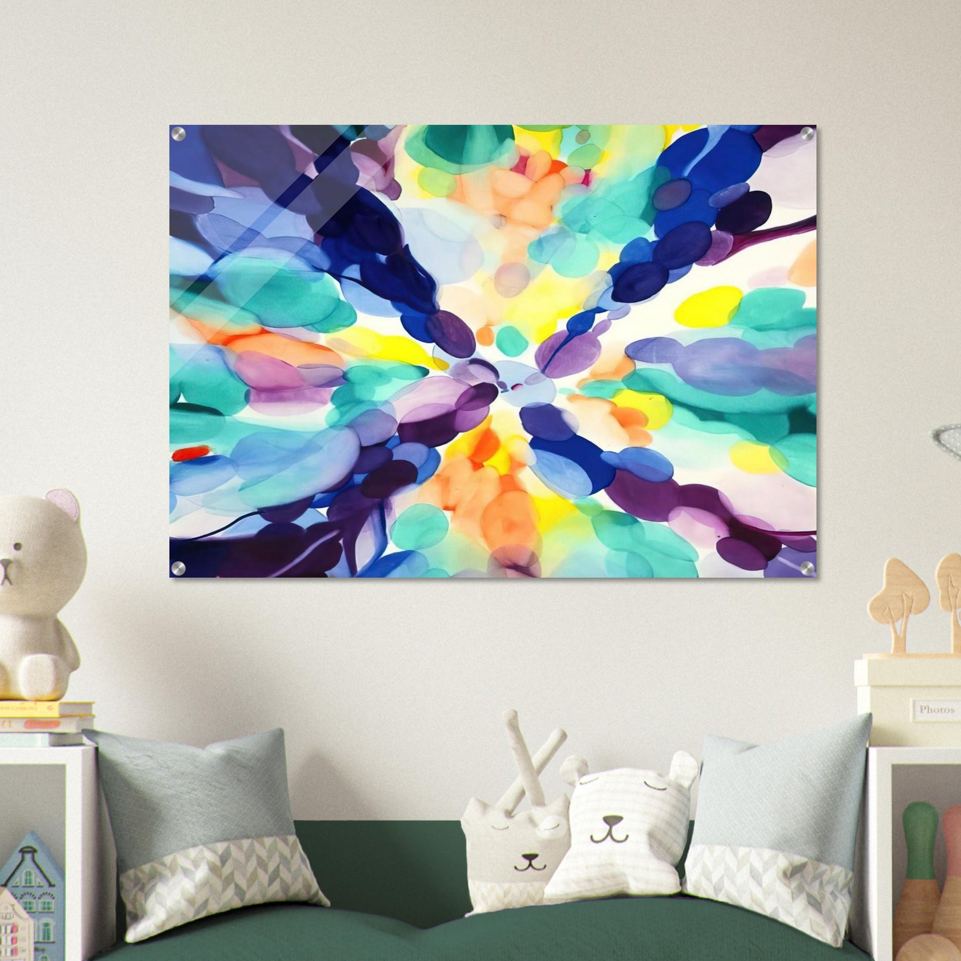 Lavender High - Alice Baber Acrylic Print - 70x100 cm / 28x40″ inches