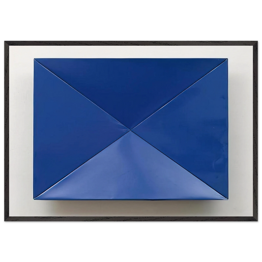 Fold - 1965 - Charlotte Posenenske 70x100 cm / 28x40 inches Framed Art Print – Black Wooden Frame