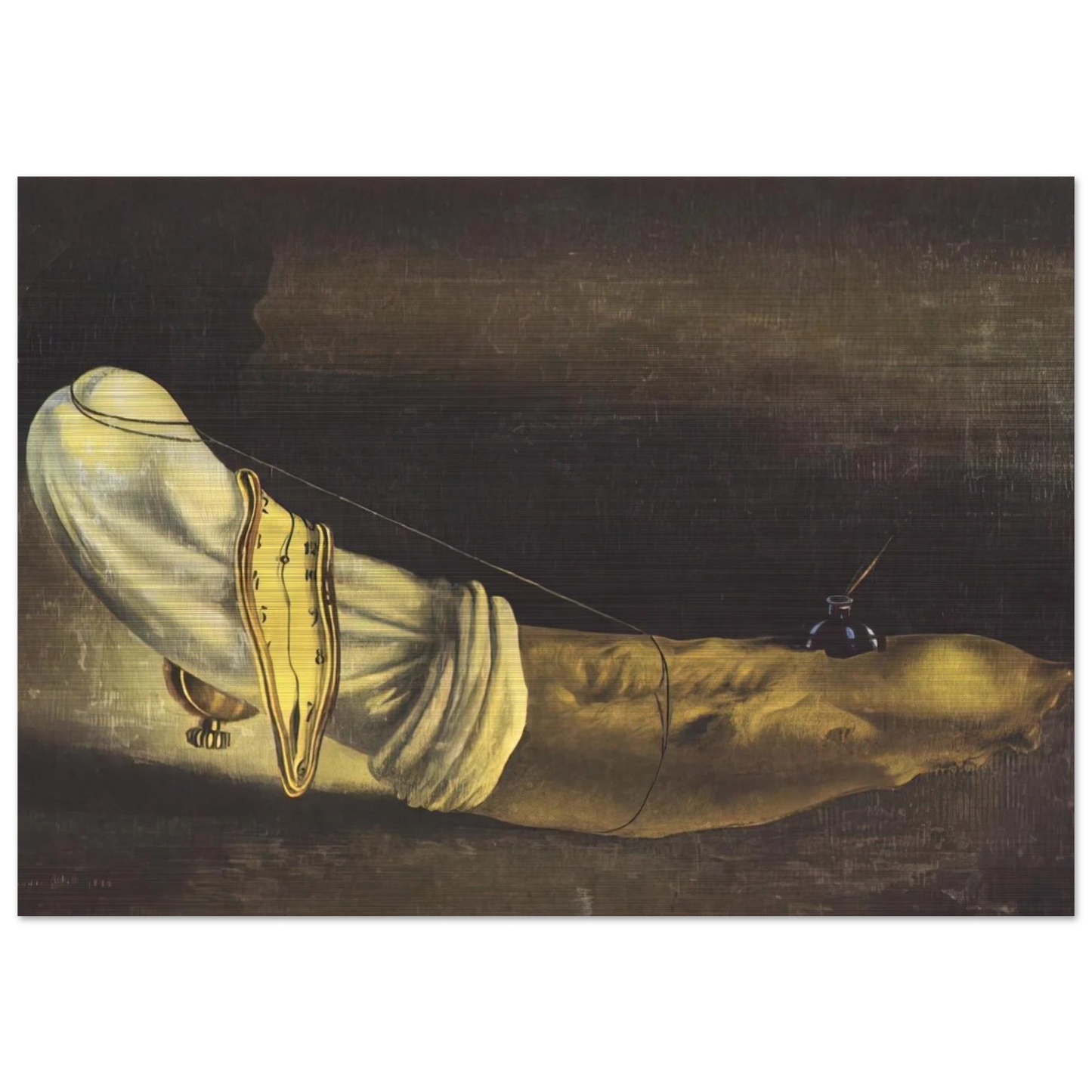 ANTHROPOMORPHIC BREAD - Salvador Dali Brushed Aluminum Print - 70x100 cm / 28x40 inches | Salvador Dali Aluminum Print | Salvador Dali Prints