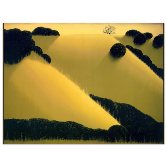 Eyvind Earle - Golden Hills  75x100 cm / 30x40inches Fine Art Poster