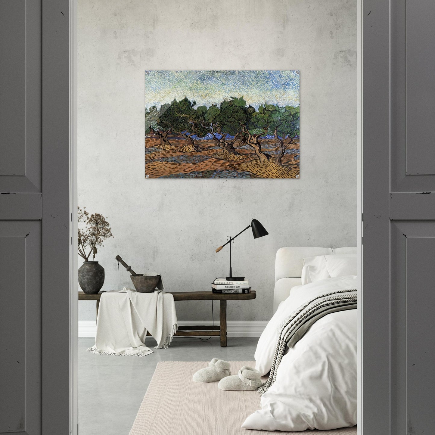 Olive Grove - Vincent van Gogh Acrylic Print - 70x100 cm / 28x40″ inches