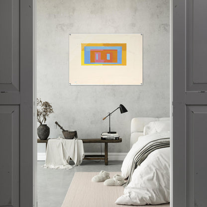 VARIANT ADOBE - Josef Albers Acrylic Print - 70x100 cm / 28x40″ inches
