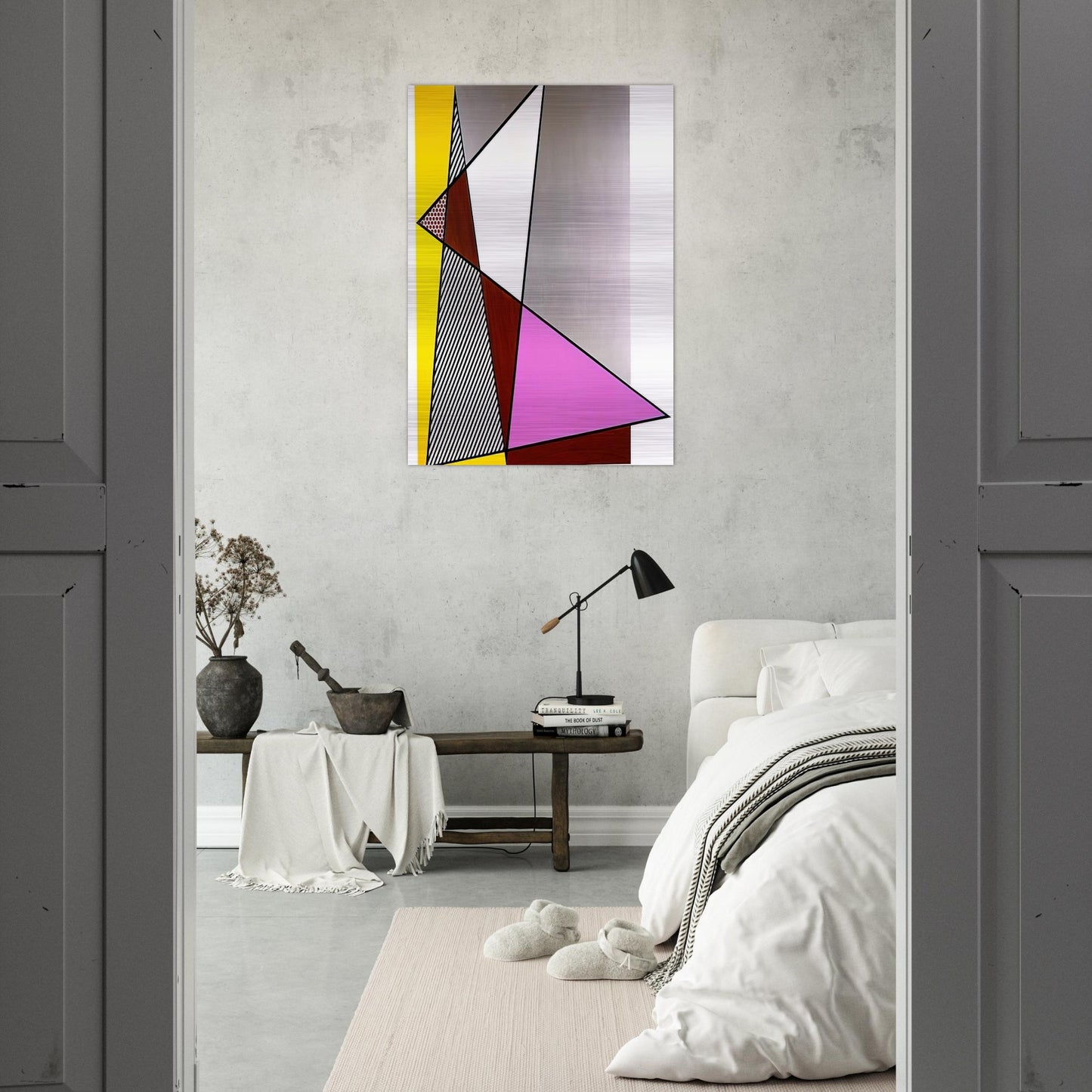 IMPERFECT PAINTING 1986 - Roy Lichtenstein Brushed Aluminum Print - 70x100 cm / 28x40 inches | Roy Lichtenstein Aluminum Print | Roy Lichtenstein Prints