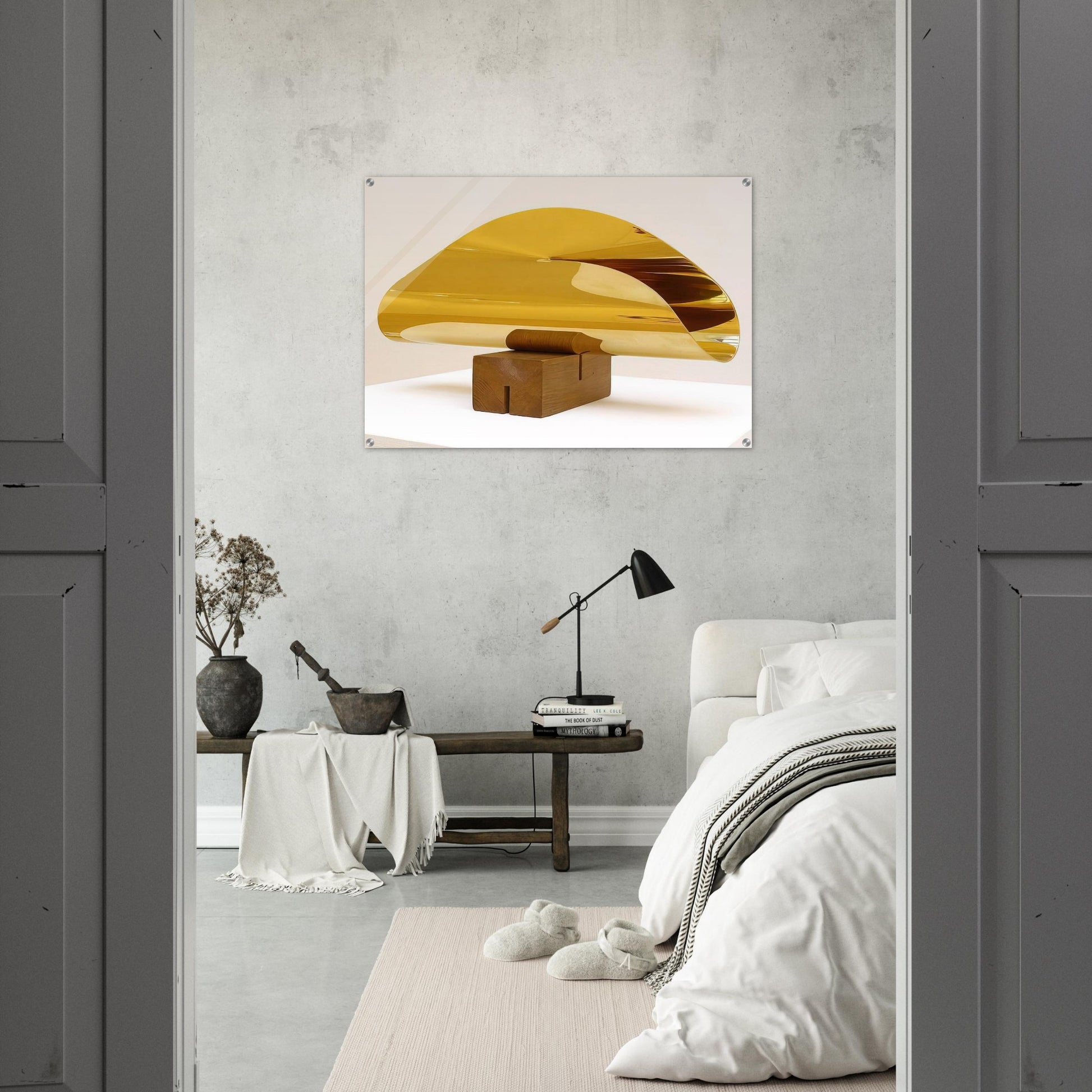 Fläche im Raum von einer Linie begrenzt - 1952 - Max Bill Acrylic Print - 70x100 cm / 28x40″ inches