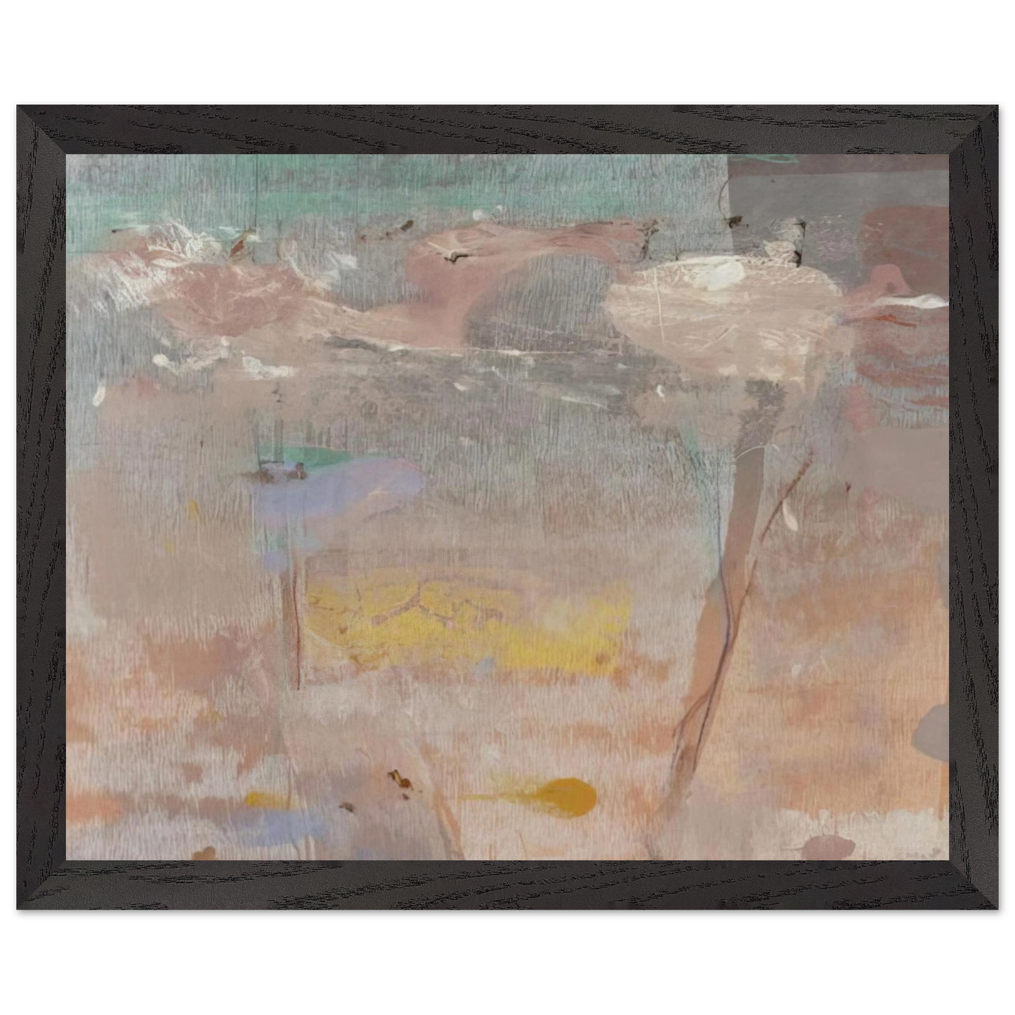 Helen Frankenthaler - Monotype I - 1981 Wall art - 60x80 cm / 24x32 inches - Fine Art Poster-canvas - -