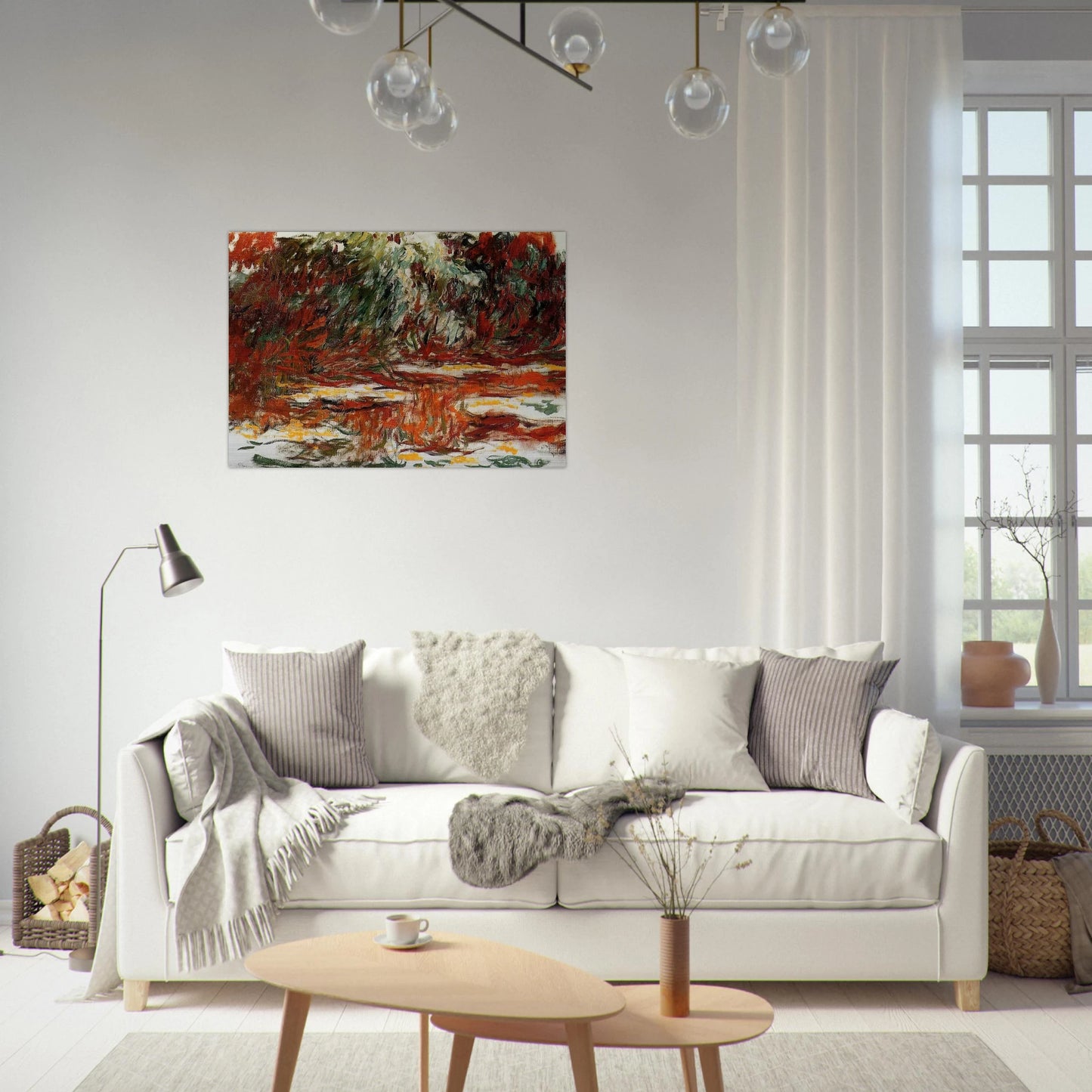 Water Lily Pond - claude monet Brushed Aluminum Print - 70x100 cm / 28x40 inches | claude monet Aluminum Print | claude monet Prints