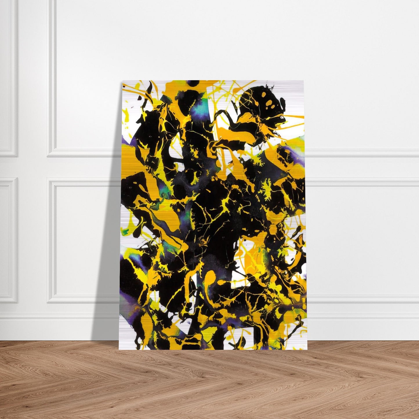 Untitled  SFP94-53  SFF 1727  - Sam Francis Brushed Aluminum Print - 70x100 cm / 28x40 inches | Sam Francis Aluminum Print | Sam Francis Prints