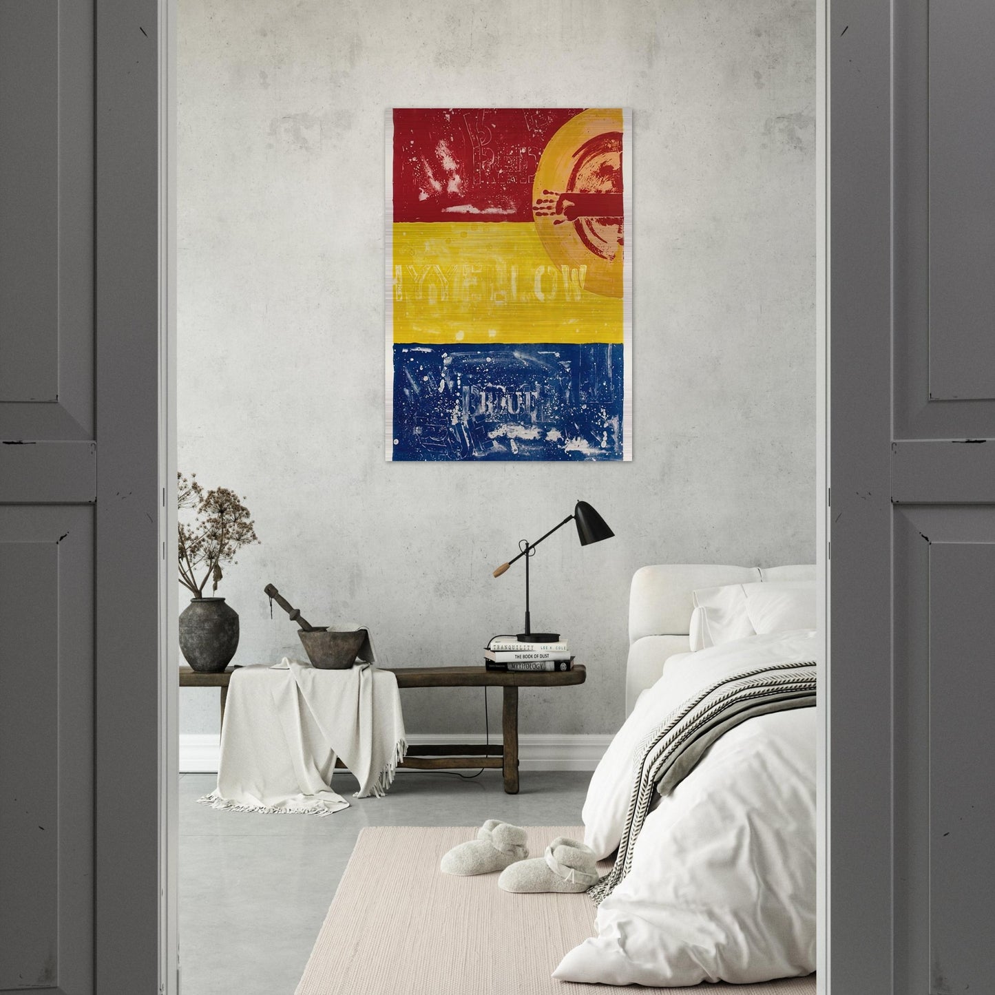 PERISCOPE I ULAE 200 - Jasper Johns Brushed Aluminum Print - 70x100 cm / 28x40 inches | Jasper Johns Aluminum Print | Jasper Johns Prints