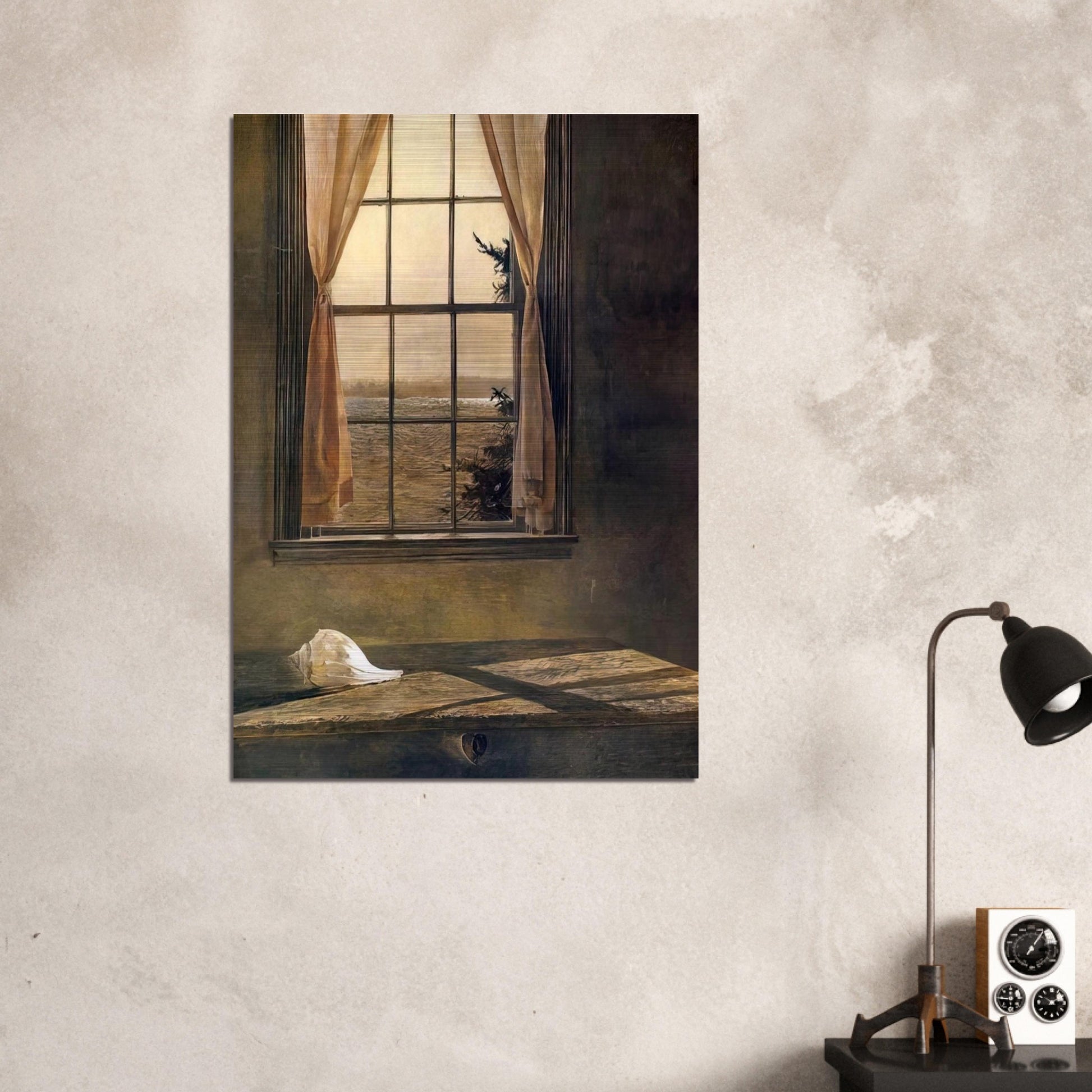 HER ROOM - Andrew Wyeth Brushed Aluminum Print - 70x100 cm / 28x40 inches | Andrew Wyeth Aluminum Print | Andrew Wyeth Prints