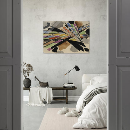 Diagonale - 1954 - Ernst Wilhelm Nay Acrylic Print - 70x100 cm / 28x40″ inches