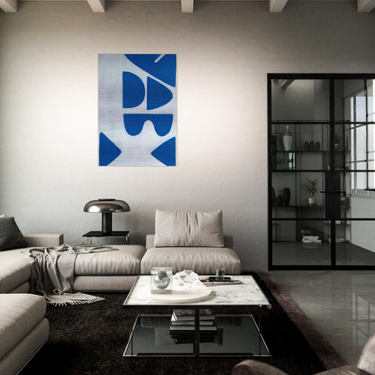 Berlin Blues 6 - 1966 - William Scott Brushed Aluminum Print - 70x100 cm / 28x40 inches | William Scott Aluminum Print | William Scott Prints