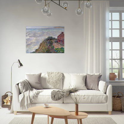 Fisherman`s House in Petit-Ailly - claude monet Brushed Aluminum Print - 70x100 cm / 28x40 inches | claude monet Aluminum Print | claude monet Prints