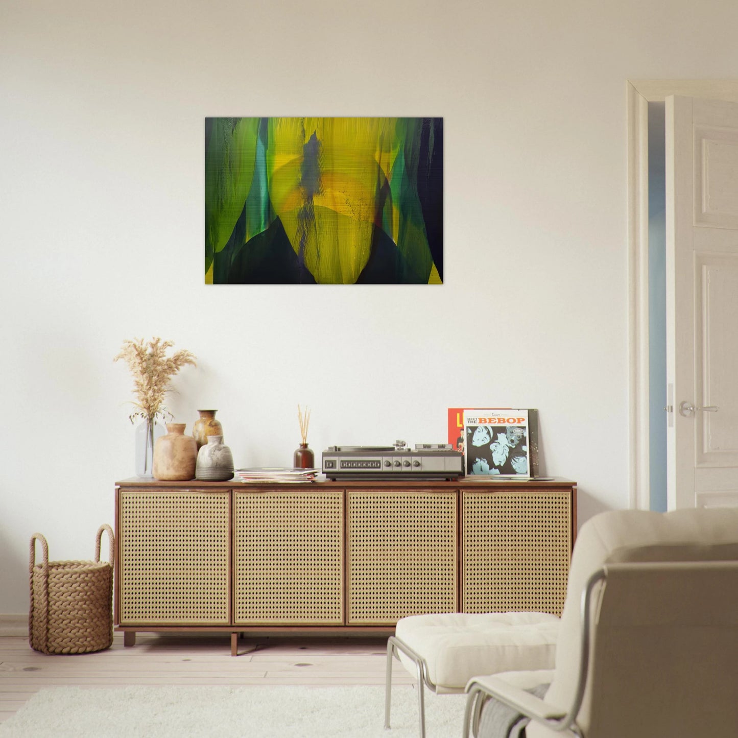 Phenomena Lasting Dawn - Paul Jenkins Brushed Aluminum Print - 70x100 cm / 28x40 inches | Paul Jenkins Aluminum Print | Paul Jenkins Prints